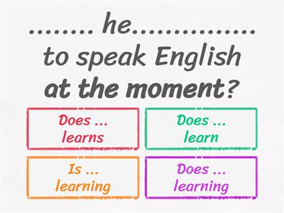 Simple Present & Present Continuous 