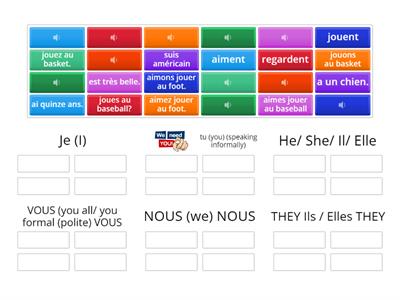 ER VERBS:  jouer, aimer, pronunciation