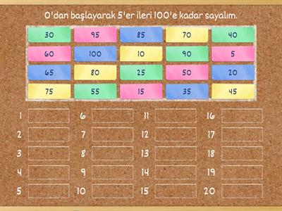 5 'ER RİTMİK SAYMA