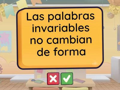 Даня, clases de palabras