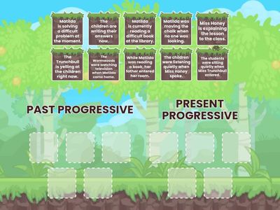 Past Progressive and Present Progressive Tense