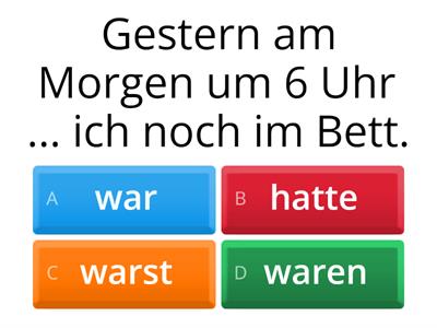 WAR? HATTE?  