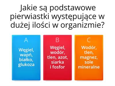 Biologia klasa 5 Dział 2 Puls Życia  TEST