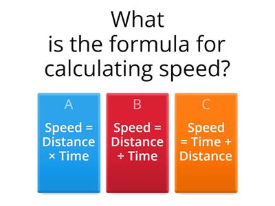Distance time graph quiz