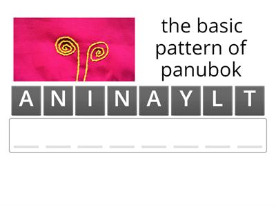 ANAGRAM FOR PATTERNS