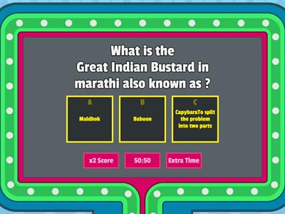 Great Indian Bustard Quiz!