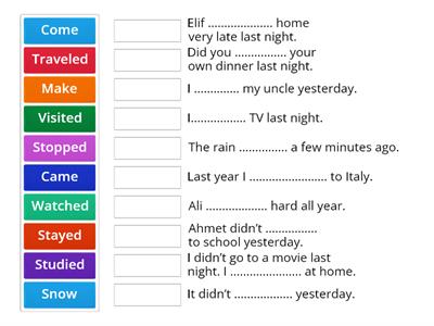 Simple Past Tense