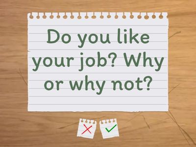 Job - trial lesson A2-B1 questions 