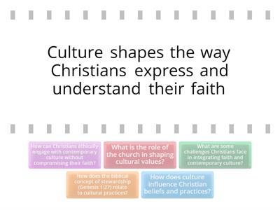 Culture and Christianity