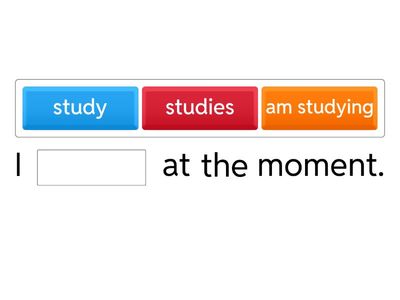 Present Continuous + STATIVE VERBS