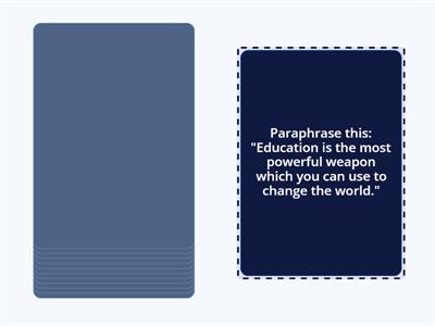 EAP - Paraphrasing Discussion
