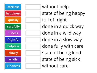 Suffixes