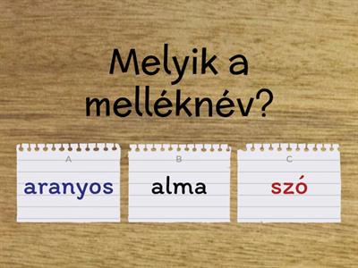 Melléknév