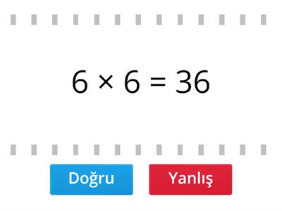 5.Sınıf 6 çarpım tablosu