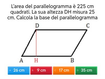 problemi parallelogramma