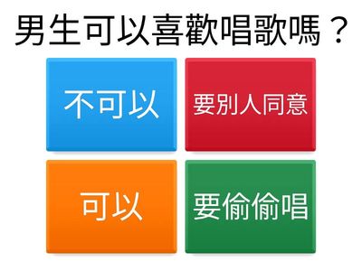 單元四：勇敢做自己（性別角色與自我概念）