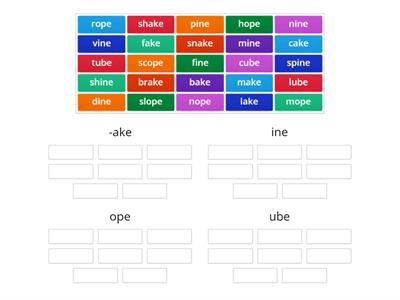 CVCe word families #1