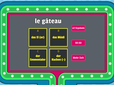 Lebensmittel 2 (aliments)