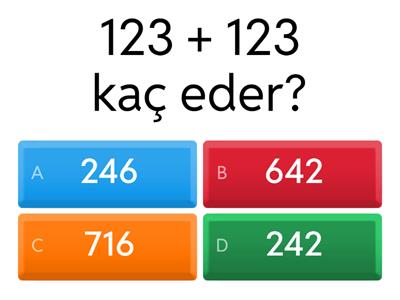 Matematik basit 3. sınıf