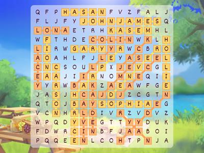 P5/4 Wordsearch