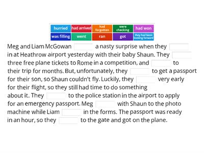 5th year: unit 3A - Narrative tenses, past perfect continuous