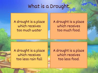 Quiz on Droughts