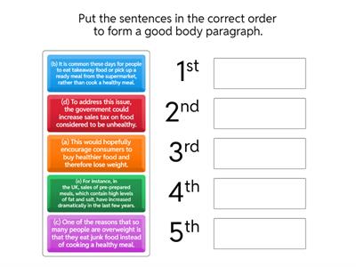 IS Writing Body Paragraph Writing 