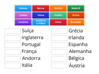 Países e capitais