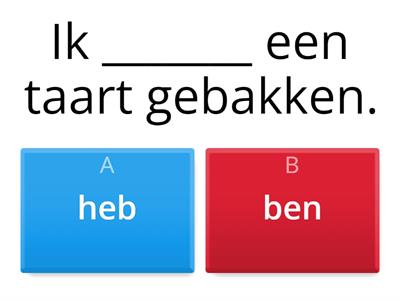 1.2 VDAB PERF: hebben of zijn? 2