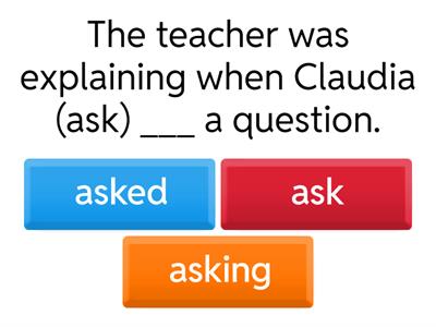 Past Simple vs Past Continuous