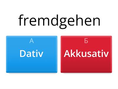 Verben mit Akkusativ und Dativ Teil 1