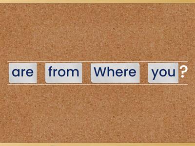 My friend Qs Unjumble