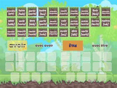 Classez les verbes selon leur auxilier 