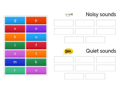 Voiced and unvoiced sounds (noisy and quiet sounds)