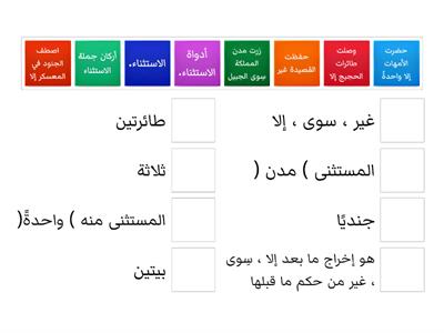  الاستثناء