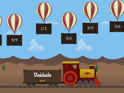 Comparar frações com a unidade