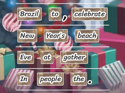 English Activity - New Year's Eve.