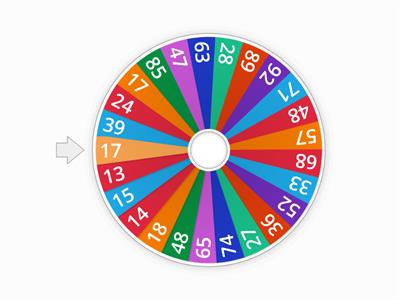 Random spinner to 100