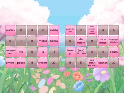 Vokabeln Lektionstext 29: Geliebt, gelobt, bewundert