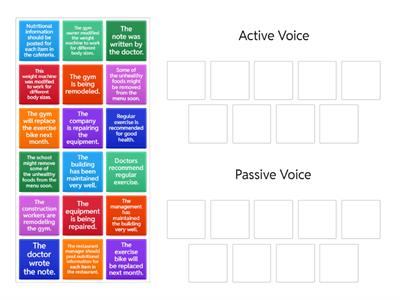 Active vs. Passive Voice