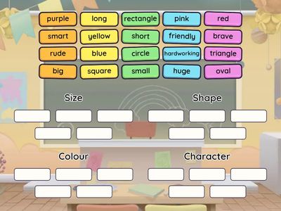 P1 T1W3 ASC  Sorting Adjectives