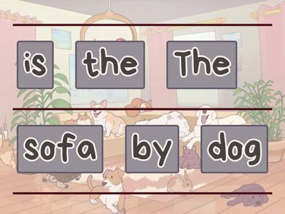 Word order ( in/on/under/by)