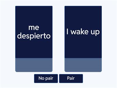 Daily routine "yo" verbs