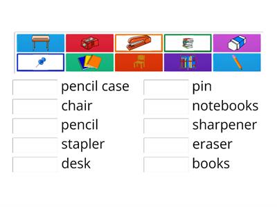 School Supplies Vocabulary 