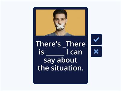 There is/ are, anything, nothing