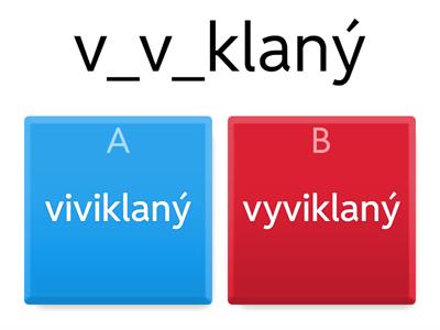 Vyjmenovaná slova po "V"
