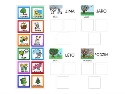 ROČNÍ OBDOBÍ A JEJICH MĚSÍCE
