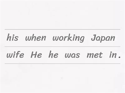  Past simple / continuous  (word order)