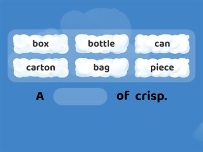 Food Containers Match Quiz