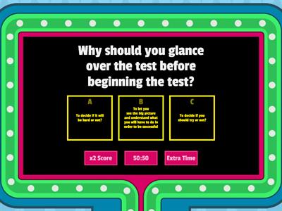 Test Taking Strategies